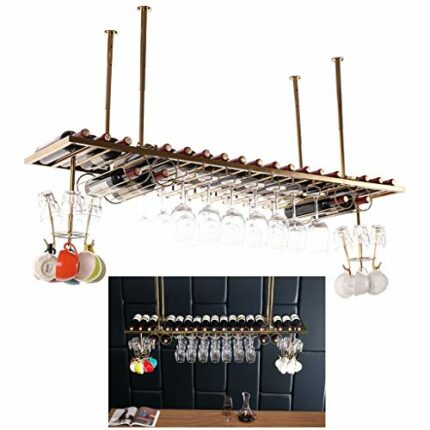 Stylish Simplicity Down Ceiling Wine Rack Stylish Simplicity Industrial Retro Stainless Steel Stylish Simplicity Home Goblet Holder Simple Displa