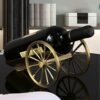 ZYZMH Creative Copper Wine Rack Decoration Artillery Car Home High-end Wine Shelf Diagonally Placed Living Room Wine Cabinet Decoration
