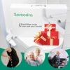 SAMODRA Ultra-Slim Bidet,Bidet Attachment for Toilet UK, Non-Electric Bidet Seat Attachment Dual Nozzle (Rear/Feminine Wash),with Hose and Brass