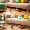 8 Pack Under Couch Toy Blocker-Adjustable Clear Under Bed Blocker for Pets,Stop Things from Going Under Couch Sofa Bed and Other Furniture,(15.74