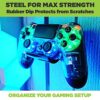 HIDEit Mounts Uni-C Pro Mount - Rubber Dipped Steel Controller Wall Mount - Mount for Controllers, Works with Most Game Controllers Including Pla