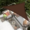 Sun Shade Sail Triangle 3x3x3m, Luckits Waterproof Garden Sail Triangle 160GSM Material Sunshade Cloth Anti-UV Sunscreen Awning Canopy, for Outdo