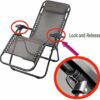 Zero Gravity Lounge Chair Recliners Seat Latch Hinge Fixed Catch Lock and Release for Recliner Beach Lounge Chair Zero Gravity Foldable Reclining