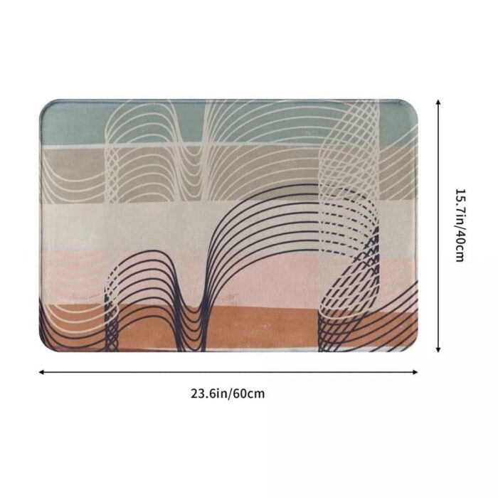 JJZXD Patterns Polyester Doormat Rug Carpet Mat Footpad Non-slip Sand Scraping Entrance Kitchen (Color : D, Size : 60x90cm)