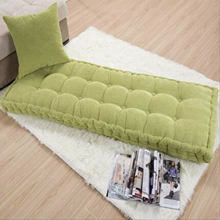 ASDF Garden Furniture Pad, Outdoor/indoor Water Thicken 2 Seater Bench And Patio Furniture Pad Cushion 55x150cm green-2