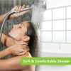 Shower Head 304 Stainless Steel Shower Heads,Detachable Handheld Bathroom Shower Head Replacement,Universal High Pressure Shower Head,Round Brush