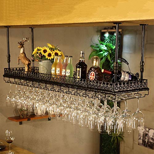 PIBM Iron Wall Mounted Wine Holder European-Style Tilted/Straight Wine Rack Red Wine Champagne Bottle Display Stand Rack Organizer J1030, Black ,