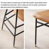DINGZZ Dining Chair Minimalist Home Iron Backrest Dining Table and Chair Casual Industrial Style Chair