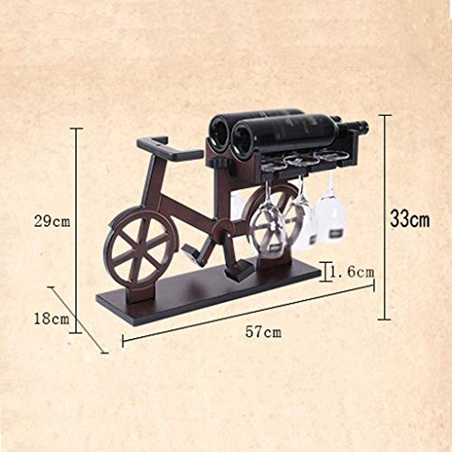 ZYZMH Solid Wood Wine Rack, Wine Glass Rack, Wine Bottle Rack, European Simple Living Room Desktop Wine Rack