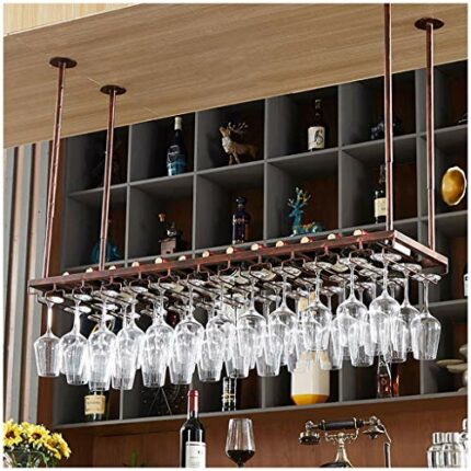 Inverted Retro Wine Glass Stylish Simplicity Wine Rack Simple Home Creative Display Wine Glass Bracket Bar Restaurant Kitchen Adjustable Height F