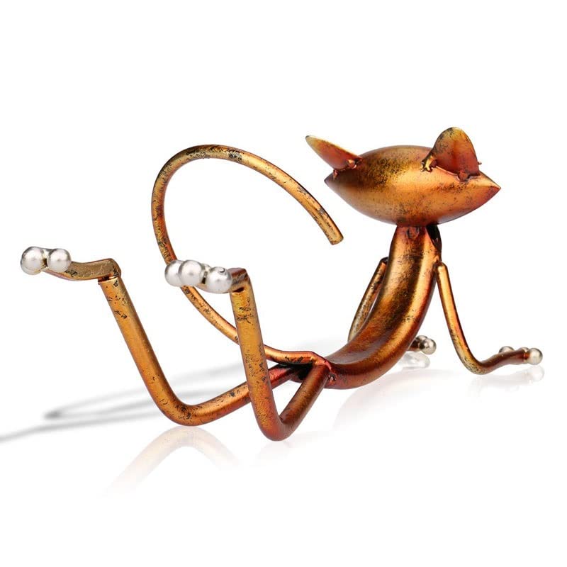 TFIIEXFL Wine Rack Metal Figurines Animal Craft Gift Wine Rack Office Home Decor Accessories