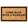 THEODORE MAGNUS Natural Coir Doormat with Non-Slip Backing - 17 x 30 - Outdoor / Indoor - Natural - Live Laugh Leave - COIR-1730-15-405
