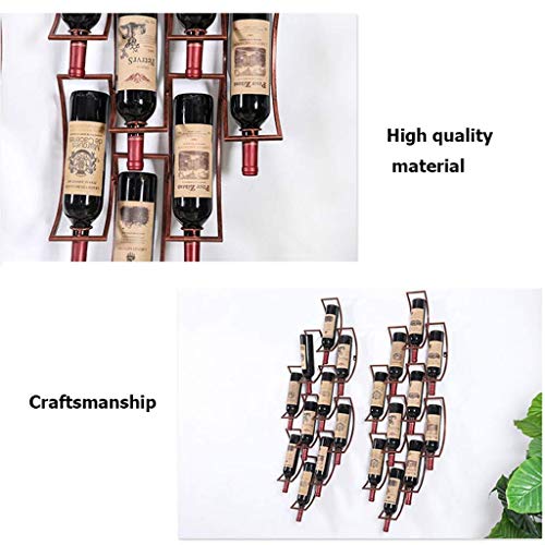 PIBM Stylish Simplicity Wine Rack Metal Wine Rack, Wine Rack for the Kitchen Wine Rack Wall Hanging