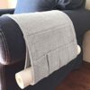 Hanging Sofa Storage Bag Arm Rest Organiser Couch Caddy TV Remote Control Holder Armchairs Paper Rack Phone Glassse Foldable Pouch Chair Tidy Tab