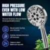 GH1200 Handheld Filter Shower Head High Pressure with10 Modes Quick Installation, Leak- Proof and Clog Resistant Powerful High Pressure Shower He