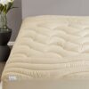 SLEEP ZONE King Size Cooling Mattress Topper, Premium Zoned Cool Mattress Pad Cover, Thick Padded Mattress Protector Breathable Washable, Deep Po
