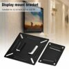 Goshyda Wall-mounted Stand, Metal Black Wall-mounted Stand Bracket Holder for 12-24 Inch LCD LED Monitor TV PC Computer Screen