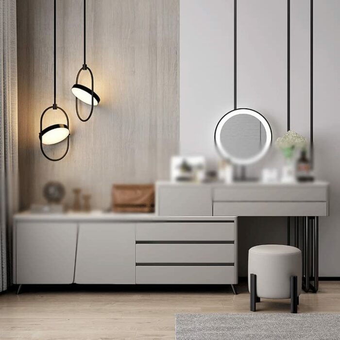 n/a Wooden Dressing Table Storage Storage Side Cabinet Corner Vanity Table Smart Vanity