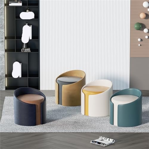 LEIGE Makeup Stool, Living Room Sofa Stool, Bedroom Dressing Table Stool, Round Pier (Color : 3-pack, Size : Talla �nica)