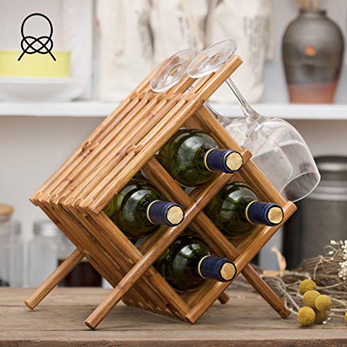 MGWYE Wine Rack Decoration Wine Bottle Rack Household Solid Wood Wine Rack Creative Living Room European Style Wine Rack