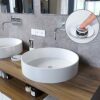 Pop Up Sink Plug Pop-up Click Clack Stopper Push Sink Drain for Kitchen Bathroom Washbasin Bathtub Solid Brass Chrome Plating 38mm