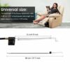 DECARETA Replacement Recliner,Cable Metal Recliner,Chair Sofa Handle Cable Couch Release Lever Replacement Cable