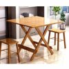AANAN Stools,Stool,Bar Stools Household Small-Sized round Table Square Table Portable Folding Simple Table Folding Table Dining Table with Stool/