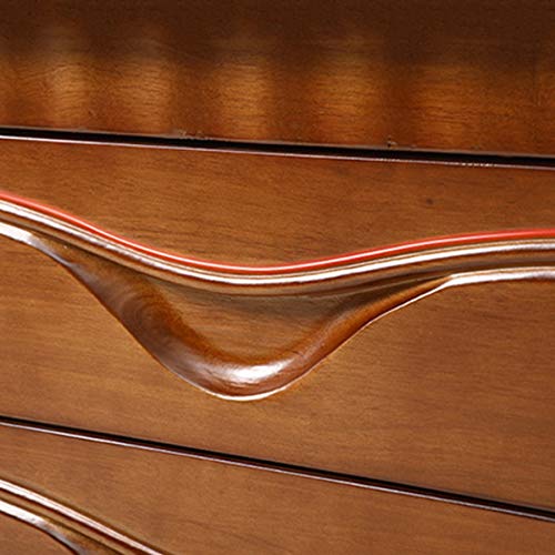 LUKEO Simple Bedroom Bedside Table, Independent Storage Cabinet Solid Wood Bedside Table