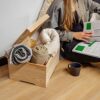 Creative Deco XXL Extra Large Wooden Storage Box | 40 x 30.5 x 24 cm | Plain, Unfinished & Unpainted with Hinged Lid | Tool Gift Storage Keepsake