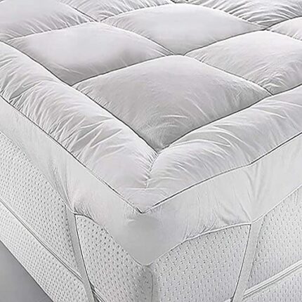 matress topper small double (122X190cm) Micro Fibre Box Sticthed 5cm Thick Supersoft Heavy Fill Hotel Quality Microlite Elasticated Corner Straps