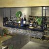 European Hanging Red Fashion Creative Wine Glass Rack Upside Down Wine Rack Bar Wrought Iron Goblet Rack Creative Wine Cabinet Decoration Hanger