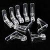 Clear Tablecloth Clip, 12 Packs Table Cloth Cover Clamps, Plastic Tablecloth Clamp Holders, Triangle Picnic Table Cloth Holder for Picnics, Parti