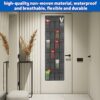 ALLWYOU Over the Door Shoe Storage with 3 Metal Hooks,Over the Door Hanger Hanging Shoe Storage Organiser 24 Large Mesh Pockets for Livingroom/Ki