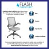 Flash Furniture Office Chair, Metal, Gray, 60.96 x 64.14 x 107.32 cm