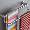 XHALERY Wall-Mounted Towel Rail Retractable, Free-Adjustable Towel Rack for a Clean Atmosphere, for Kitchen Bathroom Toilet Hotel Office Single P