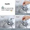 [Bath Shower Tap] Hapilife Bathroom Watefall Double Handle Mixer Monobloc Tap with Handheld Shower Head Chrome