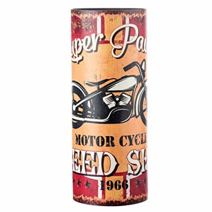 Rebecca Mobili Umbrella Holder Umbrella Rack Mdf Fabric Yellow Motorcycle Urban Entrance Home - 49 x 20 x 20 cm (H x W x D) - Art. RE4832