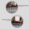 PIBM Stylish Simplicity Wine Shelf European Wrought Iron Hanging Wine Rack, Creative Wall Hanging Wine Rack, Black , 100CM