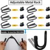 AUXPhome Wall Mounted Wine Rack Wine Bottle Rack Holder Storage Organizer with Rubber Protection（No Scratches）- Home & Kitchen Décor - Pack of 6