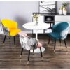 dining chair Kitchen Dining Room Furniture Chairs Dining Chairs Set Of 2 Modern Velvet Kitchen Room Chair Upholstered Accent Leisure Chairs with
