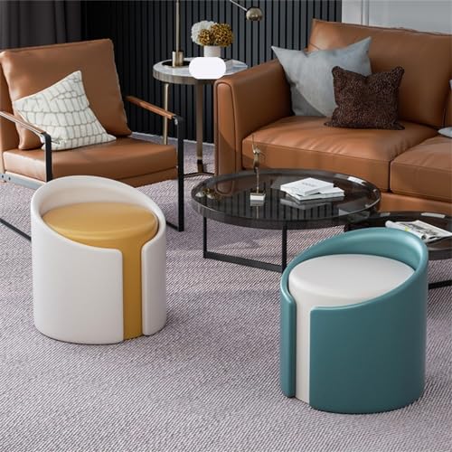LEIGE Makeup Stool, Living Room Sofa Stool, Bedroom Dressing Table Stool, Round Pier (Color : 3-pack, Size : Talla �nica)