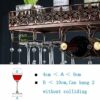 EYLINK Wine Racks,Wine Lovers/Ceiling Wine Racks Wall Mounted Hanging Wine Bottle Holder Metal Iron Wine Glass Rack Goblet Stemware Racks Bar Dec