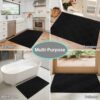 COSY HOMEER Door Mats Indoor, 50 x 80cm, Dirt Trapper Mat Absorbent Non-Slip Low Profile Doormat for Entrance, Inside, Kitchen, Machine Washable