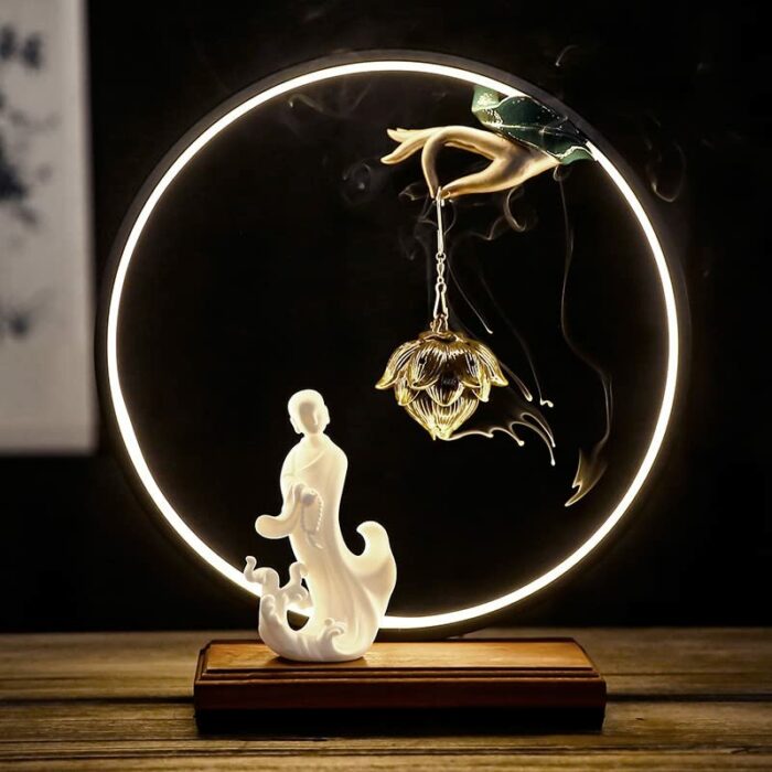 DLOETT Reverse Flow Incense Hand Hanging Furnace Decoration Household Aromatherapy Furnace Reverse Flow Incense Burner