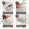 8Pcs White Toilet Seat Buffers Plastic Toilet Seat Bumpers for Toilet Seat Rubber Buffers Toilet Seat Buffers White Toilet Seat Pads White Toilet