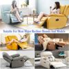 2 Pcs Recliner Release Pull Handle Universal Sofa Chair Recliner Replacement Handle Parts Metal Couch Style Pull Chair Release Handle with Cables