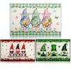 3 Pcs Halloween Gnome Welcome Mats Christmas Doormat Thanksgiving Gnome Welcome Door Mats Decorative Gnome Mat Entrance Mat Non Slip Washable Ind