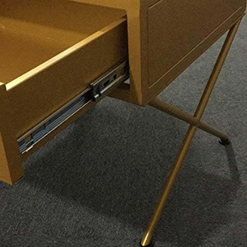 JYDQM Iron Casting Golden Nightstand Coffee End Bedside Table Home Furniture Nightstands Cabinet Cupboard Living Room