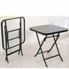 CZDYUF Glass square folding table multifunctional folding table Garden Tables dining table Nordic Home Telescopic Folding Desk Small Apartment
