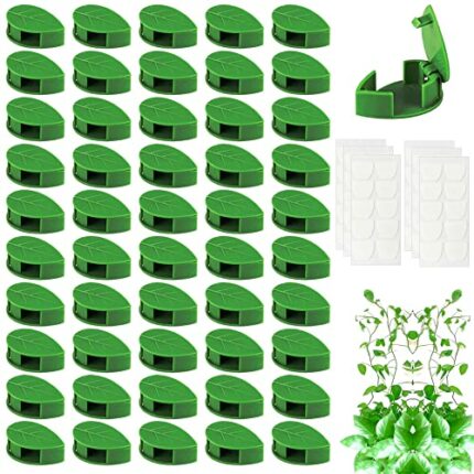Woohome 60 Pcs Woohome 60 Pcs PlanWoohome 60 Pcs Plant Climbing Wall Fixture Clips Plant Fixer Invisible Wall Vines Fixing Clips Self-Adhesive Ho